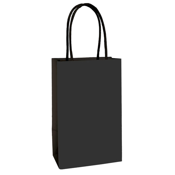 Amscan Kraft Treat Bags Black 8 Pack