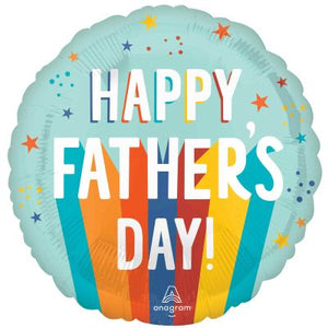 45cm Foil - FATHERS DAY PLAYFUL STRIPES