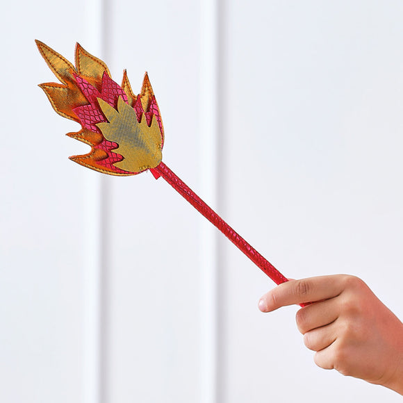 FANCY DRESS DRAGON RED FIRE WAND