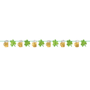 ST PATRICK'S BEER & SHAMROCK BANNER