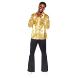 Amscan Satin Ruffle Gold Shirt XL