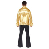Amscan Satin Ruffle Gold Shirt XL