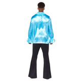 Amscan Satin Ruffle Blue Shirt XL