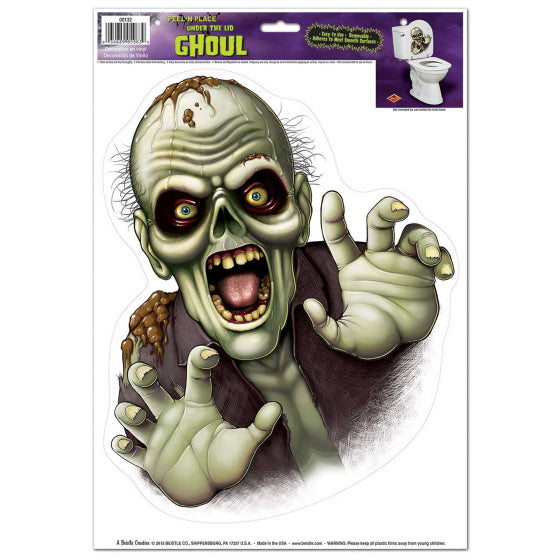 Beistle Halloween Under the Lid Ghoul Peel N Place