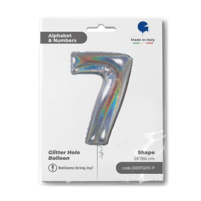 MID Numbers HOLO SILVER #7