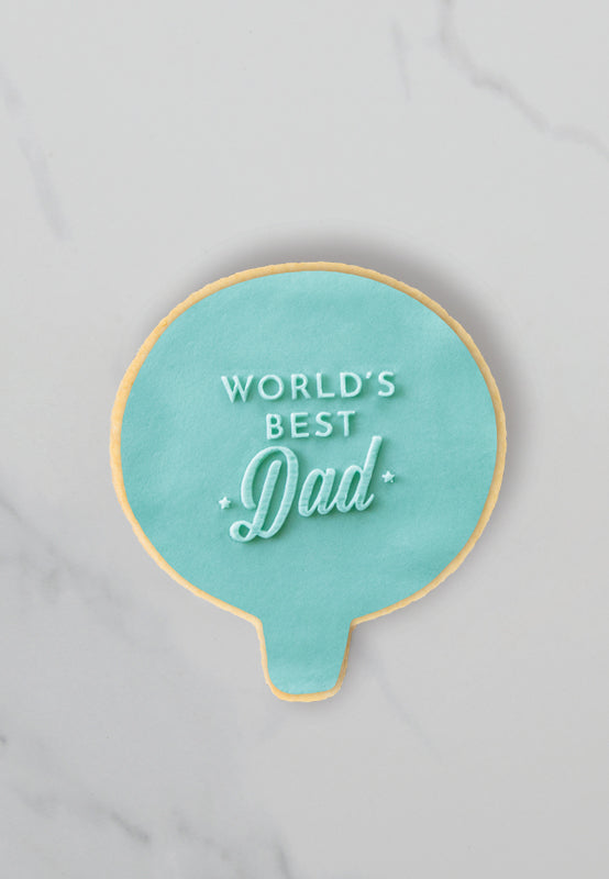 COO KIE Embosser Stamp - World's Best Dad