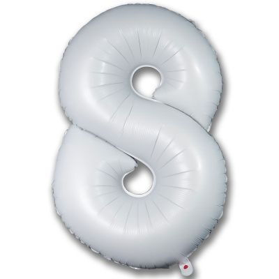 SuperShape Numbers WHITE #8