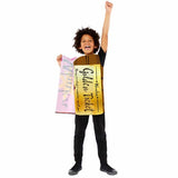 Amscan Charlie & The Chocolate Factory Golden Ticket Wonka Bar Kids Costume 3-7 Years