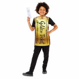 Amscan Charlie & The Chocolate Factory Golden Ticket Wonka Bar Kids Costume 3-7 Years