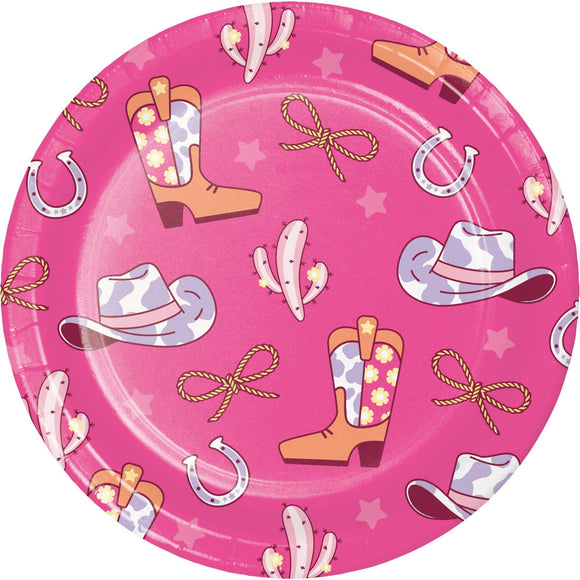 Boots And Bows - Paper Plates