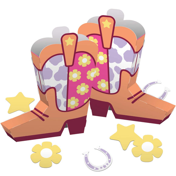 Boots And Bows - 3D Centrepiece