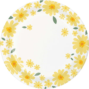 Sweet Daisy Paper Plates 18cm