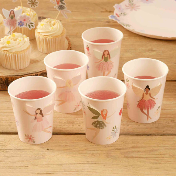 Ginger Ray Fairy Garden 266ml Paper Cups