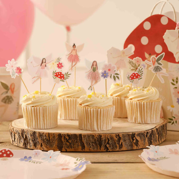 Ginger Ray Fairy Garden Cupcake Toppers