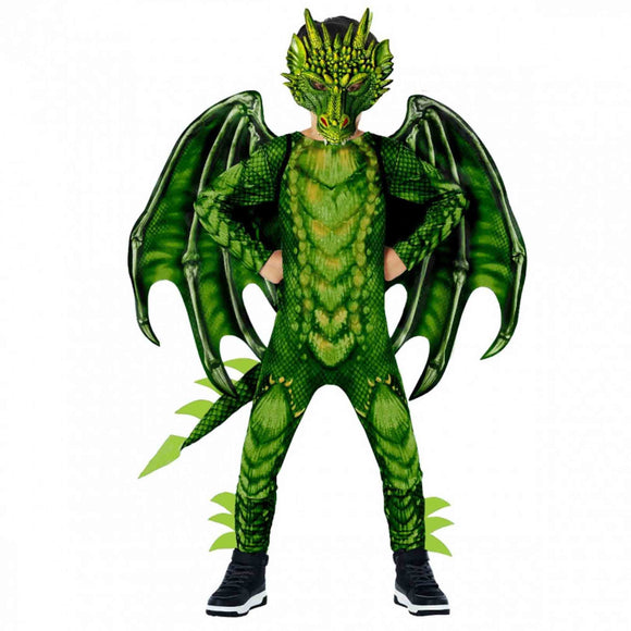 MORPH Costumes Green Dragon Jumpsuit Small