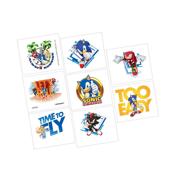 Sonic The Hedgehog Temporary Tattoos