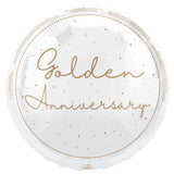 Unique Foil 45cm Golden Anniversary