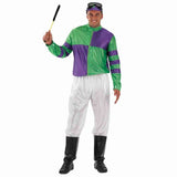 Adult Green & Purple Jockey Costume Set XL