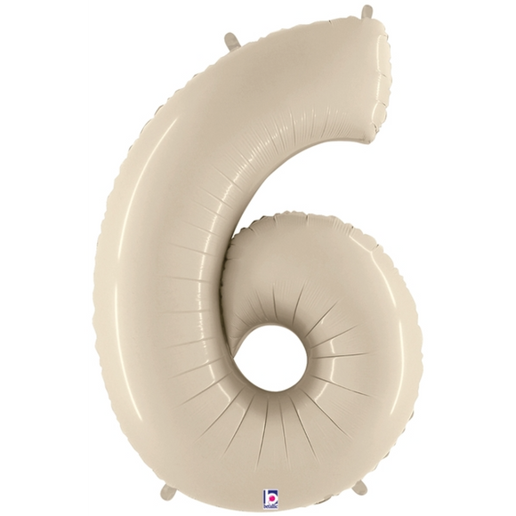 Mid 86cm Numbers NUDE/ CREAM #6