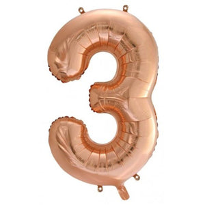 Mid 86cm Numbers ROSE GOLD #3