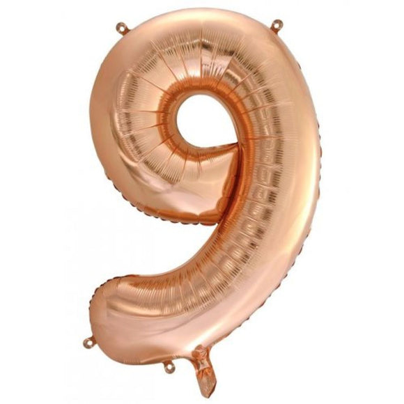 Mid 86cm Numbers ROSE GOLD #9