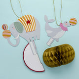 Hootyballoo Circus Party Circus Honeycomb Decorations 2Pk