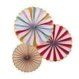 Hootyballoo Circus Party Hanging Fan Decorations 3Pk