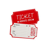 Hootyballoo Circus Party Invitations 8Pk