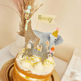 Hooty Balloo Party Animals Cake Toppers 4Pk