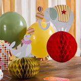 Hootyballoo Circus Party Circus Honeycomb Decorations 2Pk
