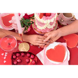 Valentine's Day Heart Shaped Red Napkins 20Pk