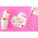 Valentine's Day Galentine's Heart Shaped Napkins 20Pk