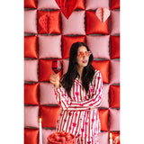 Valentine's Day Flaming Heart Glasses