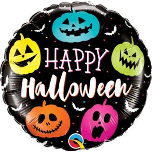 45cm Foil Balloon - HAPPY HALLOWEEN (PUMPINK)