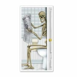 Beistle Skeleton Restroom Door Cover