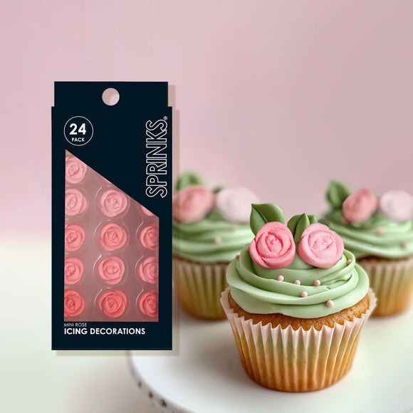 Sprinks Icing Decorations Mini Roses 24 Pieces