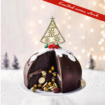DIAMANTE CHRISTMAS TREE  CAKE TOPPER - GOLD METAL