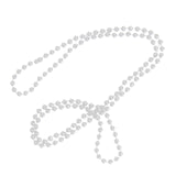 WHITE PEARL FLAPPER BEADS