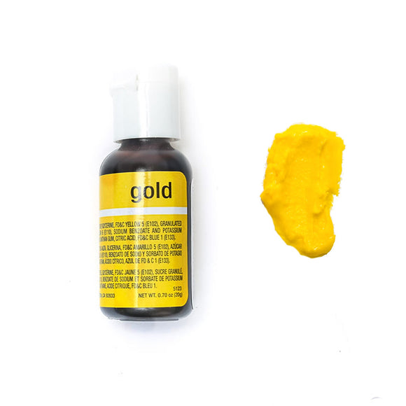 ***** CLEARANCE *** Chefmaster Liqua-gel Food Colour - GOLD