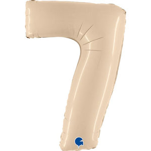 Mid 66cm Numbers NUDE/ CREAM #7