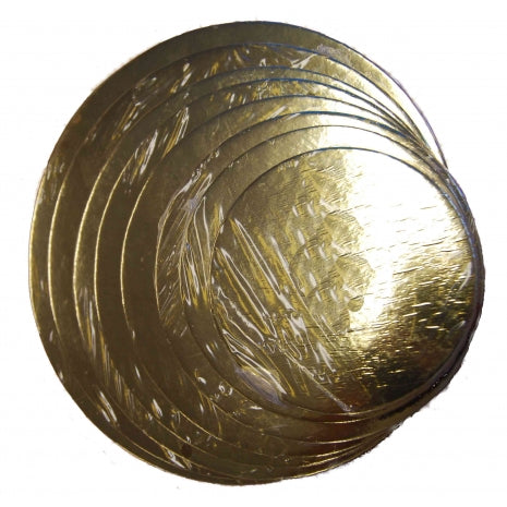 2mm CAKE BOARD - Round GOLD 9