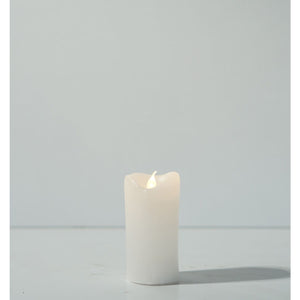 ALIGN LIGHT WHITE REAL WAX CANDLE - MELTED LOOK - 5 X 10