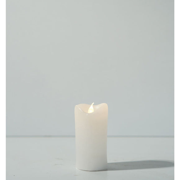 ALIGN LIGHT WHITE REAL WAX CANDLE - MELTED LOOK - 5 X 10