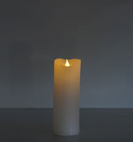 ALIGN LIGHT WHITE REAL WAX CANDLE - MELTED LOOK - 5 X 15