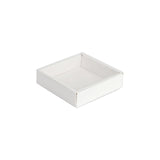 Mondo Cookie Box 9cm White with Sliding Transparent Lid