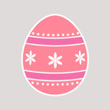 3 PIECE EASTER EGG SET CUTOUTS - FLORAL