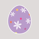 3 PIECE EASTER EGG SET CUTOUTS - FLORAL