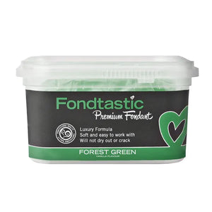 FONDTASTIC Premium Fondant 250gm - FOREST GREEN