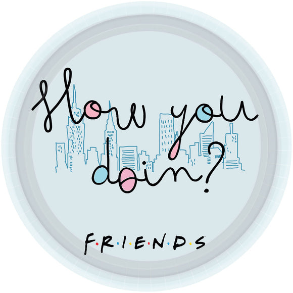 Party Paper Plates 23cm - FRIENDS