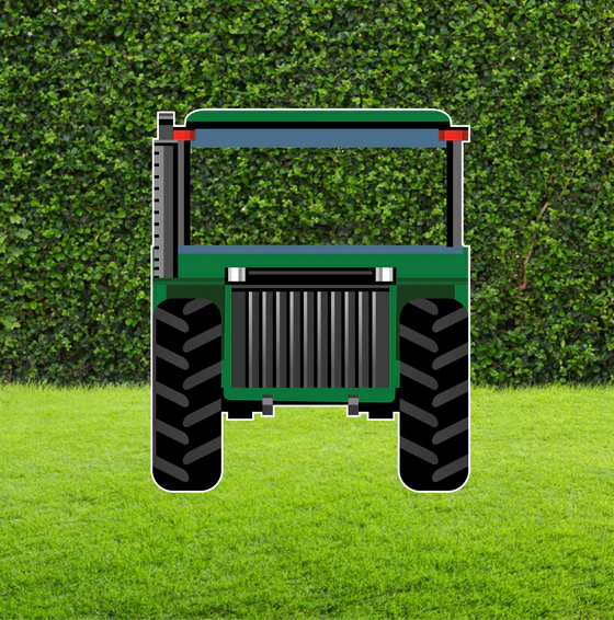 TRACTOR SELFIE FRAME CUTOUT